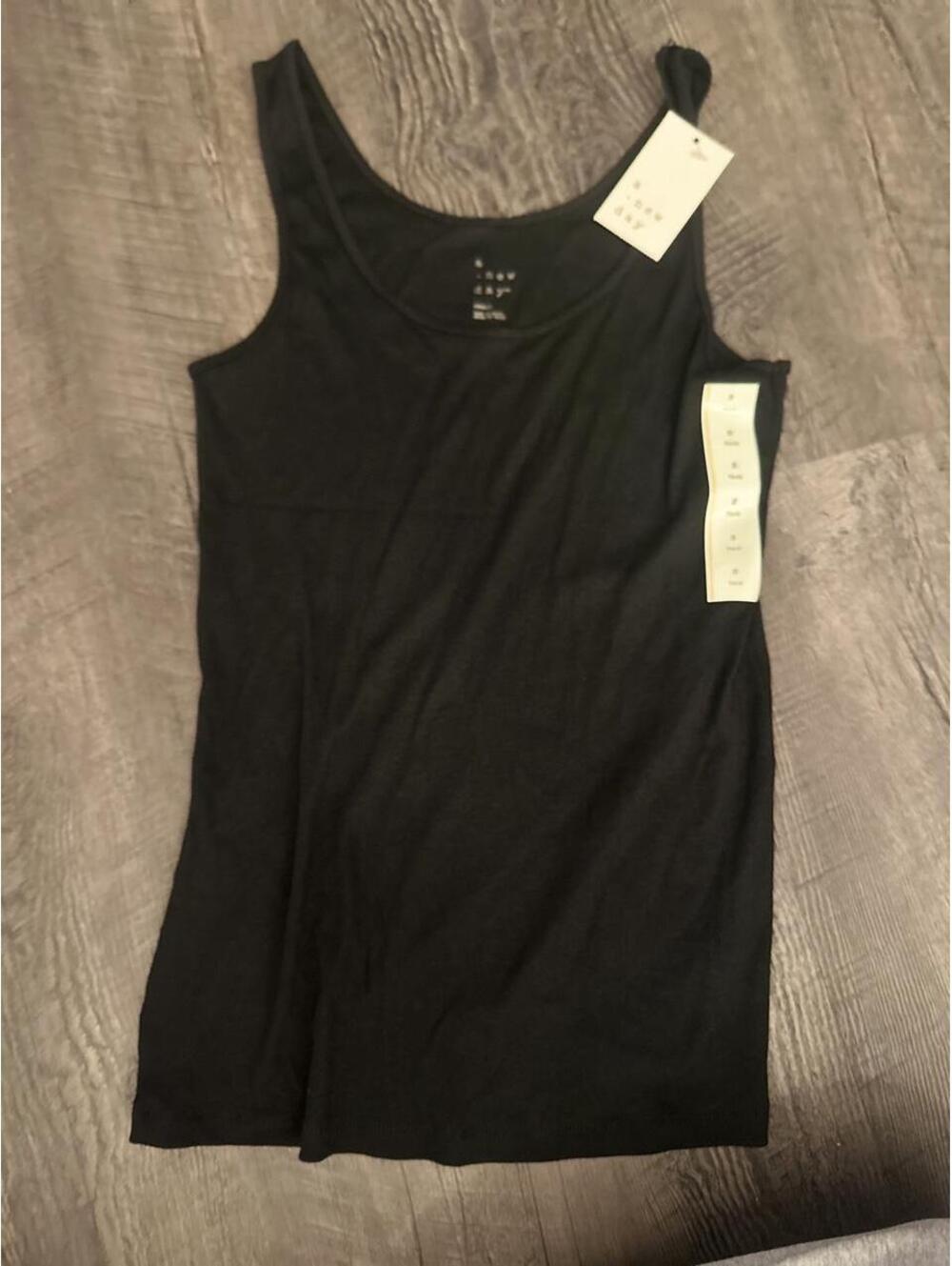 A New Day Women's Black and Navy Vests-tanks-cami